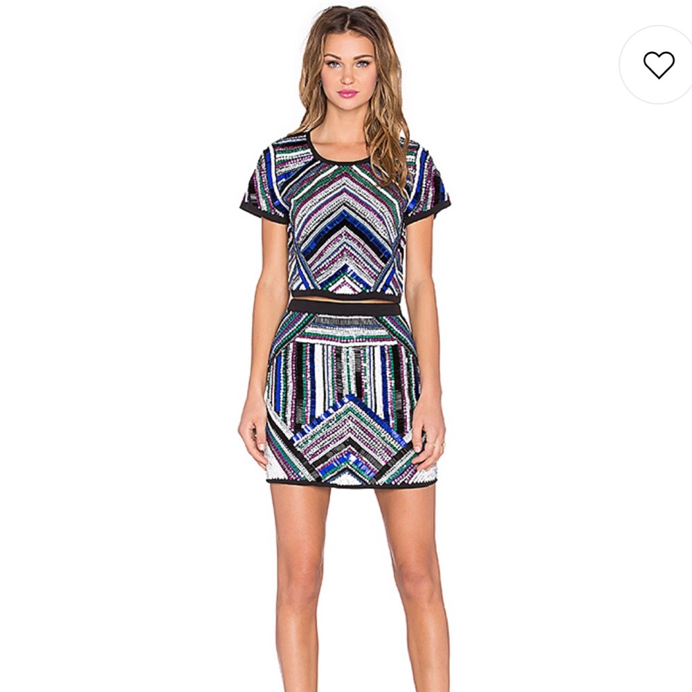 NBD X the maven twins Go better top and skirt set